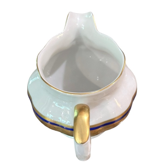 Vintage Van Cortland Favolina-Karolina Gold Filigree Band Scalloped Creamer - Picture 6 of 14